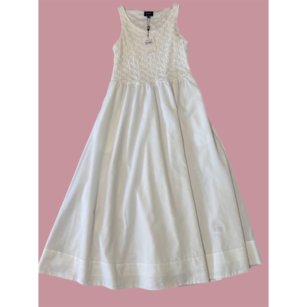 Bardot Bryony Lace Poplin Midi Dress Orchid White Womens Size 12 XXL New-Tags